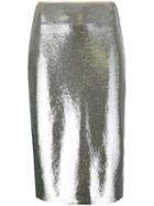 Diane Von Furstenberg - Sequin Pencil Skirt - Women - Nylon/polyester/spandex/elastane - 8, Grey, Nylon/polyester/spandex/elastane