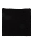 Label Under Construction Distressed Knit Beanie, Men's, Black, Silk/angora/cashmere/wool