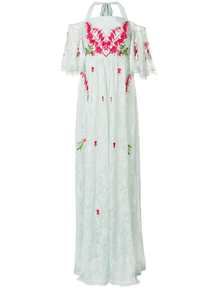 Temperley London Potion Off Shoulder Dress - Green