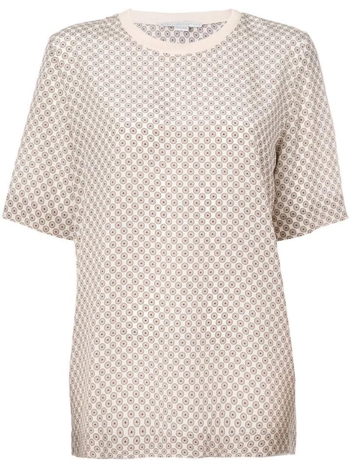 Stella Mccartney Tie Print T-shirt - Neutrals