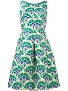 P.a.r.o.s.h. Floral Print Dress, Women's, Green, Polyamide/polyester/acetate/viscose