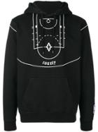 Marcelo Burlon County Of Milan Basketball Court Print Hoodie - Black