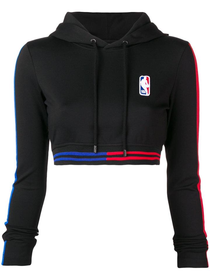 Marcelo Burlon County Of Milan Cropped Hoodie - Black