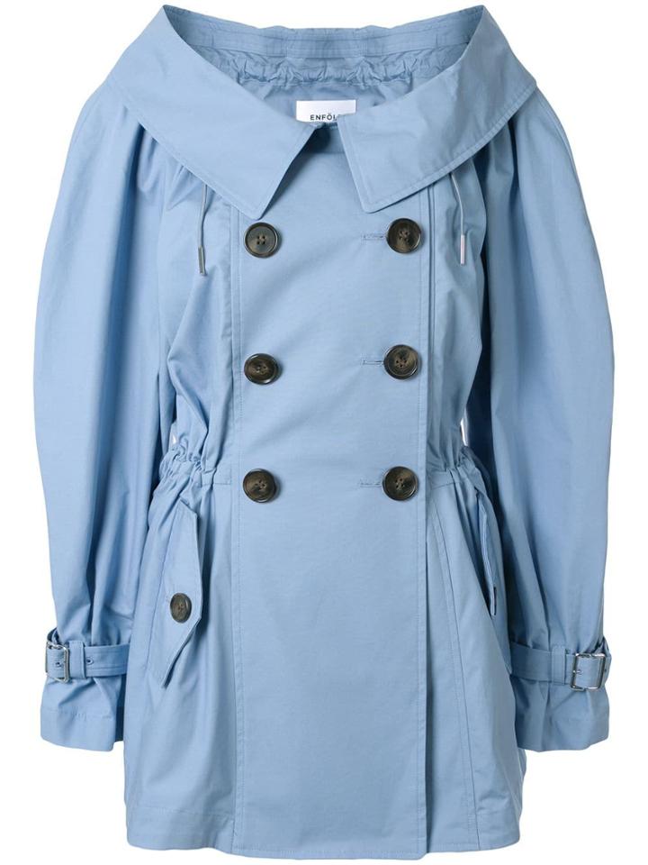 Enföld Double Breasted Jacket - Blue
