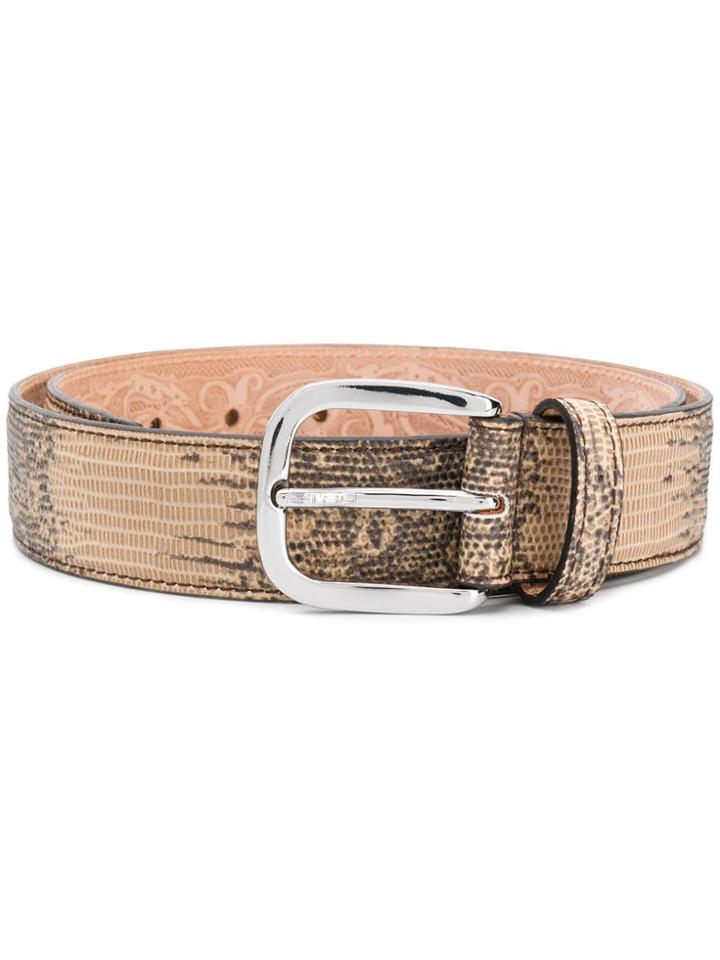 Etro Adjustable Buckle Belt - Neutrals