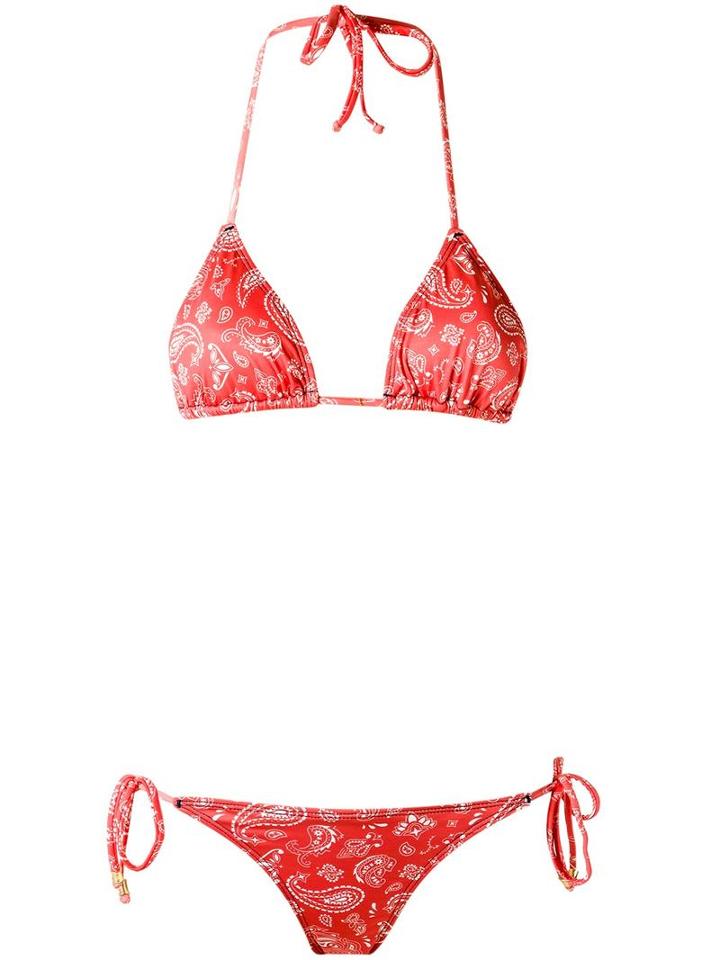 Sub Triangle Bikini Set, Women's, Size: P, Red, Polyamide/spandex/elastane