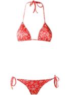 Sub Triangle Bikini Set, Women's, Size: P, Red, Polyamide/spandex/elastane