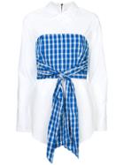 Sea Contrast Vichy Shirt - White