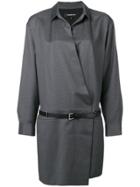 Barbara Bui Off Centre Fastening Oversized Blazer - Grey