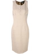 Dolce & Gabbana Vintage Fitted Buttoned Dress - Nude & Neutrals