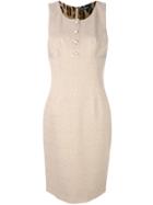 Dolce & Gabbana Vintage Fitted Buttoned Dress - Nude & Neutrals