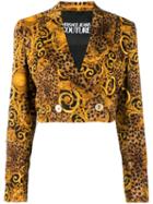 Versace Jeans Couture Baroque Cropped Jacket - Gold