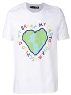 Love Moschino 'don't Break My Earth' Print T-shirt - White