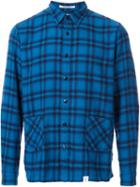 Bedwin & The Heartbreakers Plaid Button Down Shirt, Men's, Size: 2, Blue, Cotton/rayon
