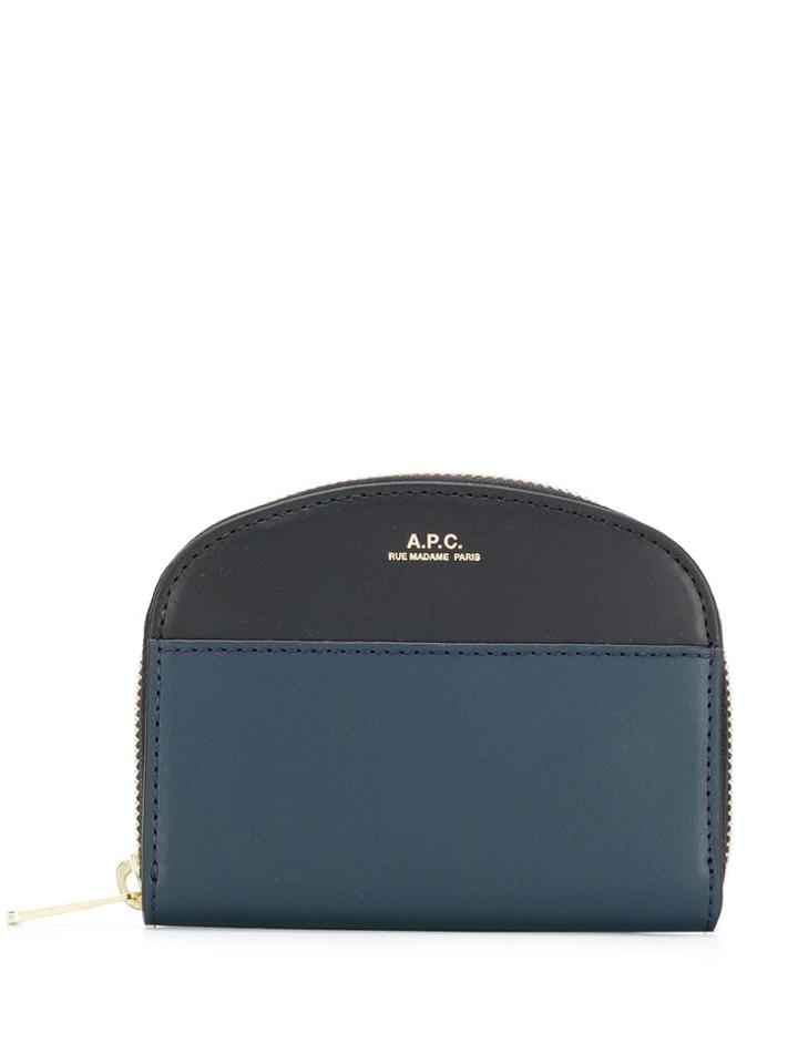 A.p.c. Half Moon Coin Purse - Blue