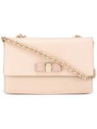 Salvatore Ferragamo - Embellished Shoulder Bag - Women - Leather - One Size, Nude/neutrals, Leather