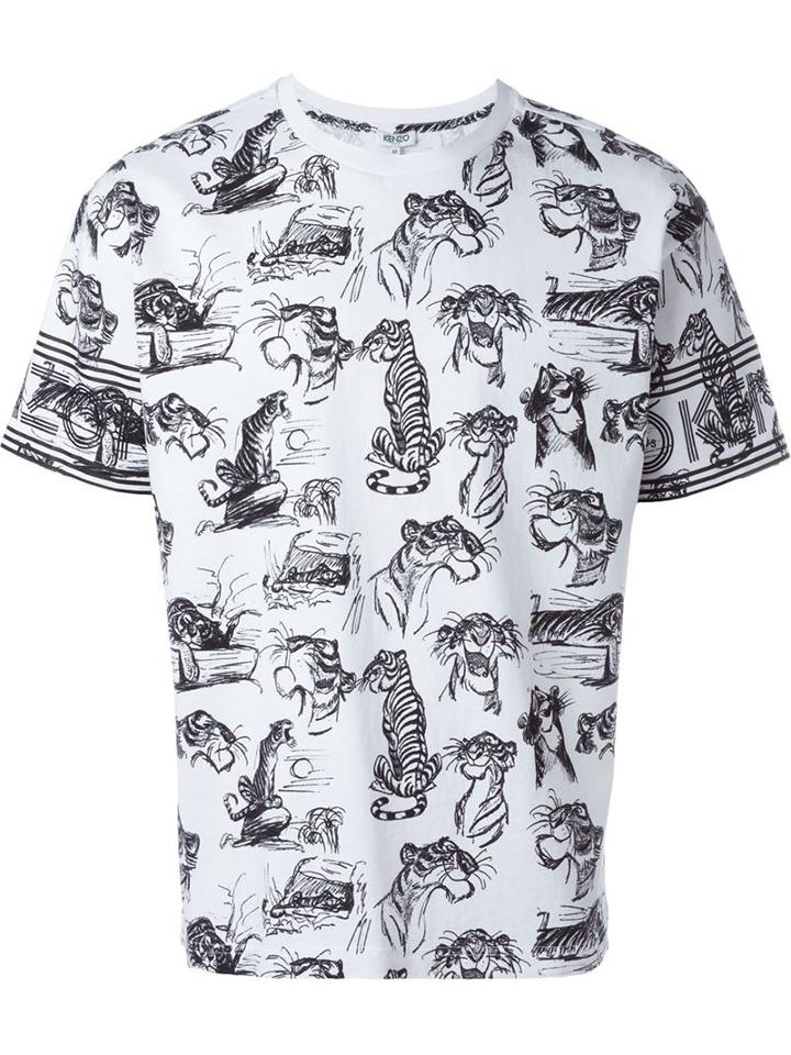 Kenzo 'shere Khan' All Over T-shirt