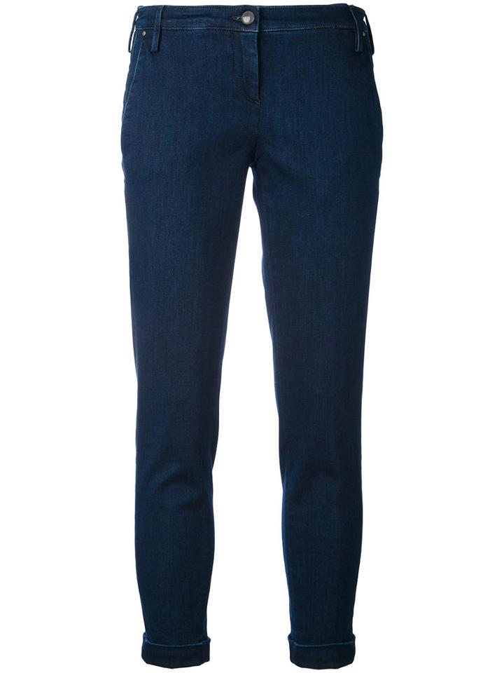 Jacob Cohen - Cropped Jeans - Women - Cotton/elastodiene/spandex/elastane - 28, Blue, Cotton/elastodiene/spandex/elastane