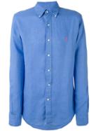 Ralph Lauren - Sport Shirt - Men - Linen/flax - M, Blue, Linen/flax