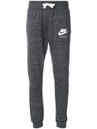 Nike Logo Print Track Pants - Grey
