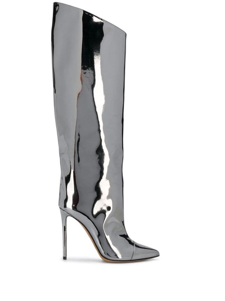 Alexandre Vauthier Alex Knee Boots - Metallic