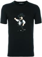 Dolce & Gabbana Cowboy Patch T-shirt, Men's, Size: 52, Black, Cotton