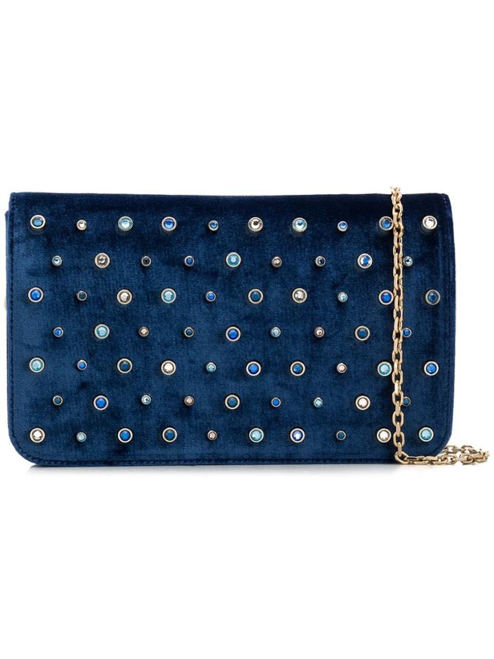 Red Valentino Red(v) Embellished Crossbody Bag - Blue