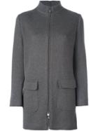 Manzoni 24 Zipped Coat, Women's, Size: 42, Brown, Cashmere