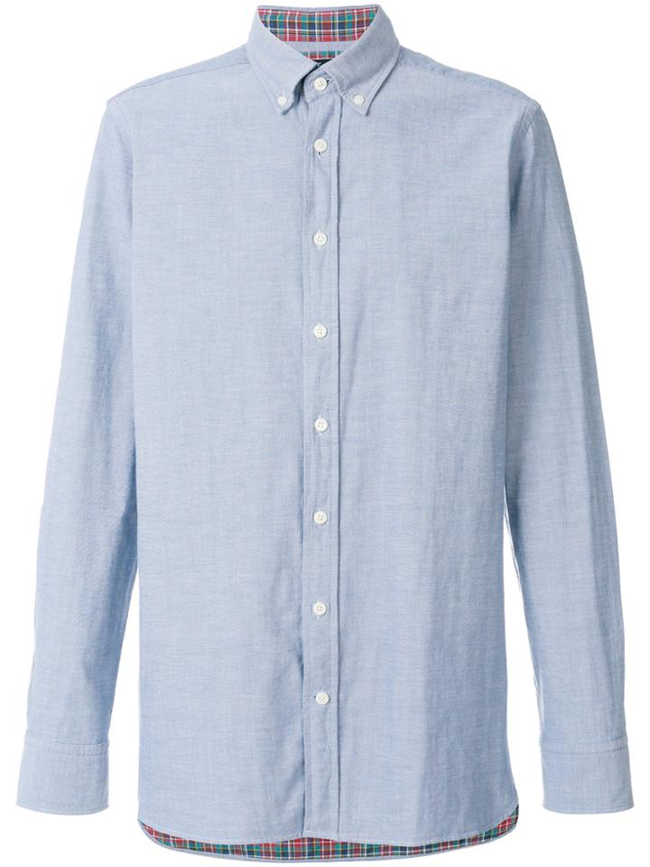 Hackett Buttoned Down Collar Shirt - Blue