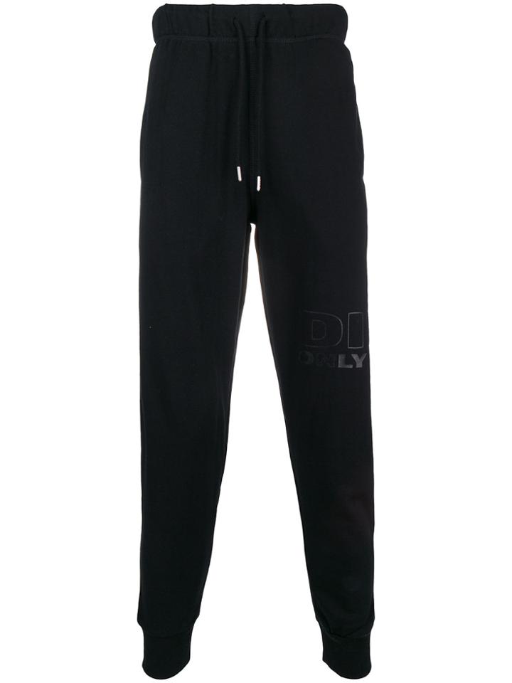 Diesel Logo Print Peter Track Pants - Black