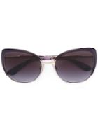 Dolce & Gabbana Cat-eye Frame Sunglasses, Women's, Pink/purple, Acetate/metal