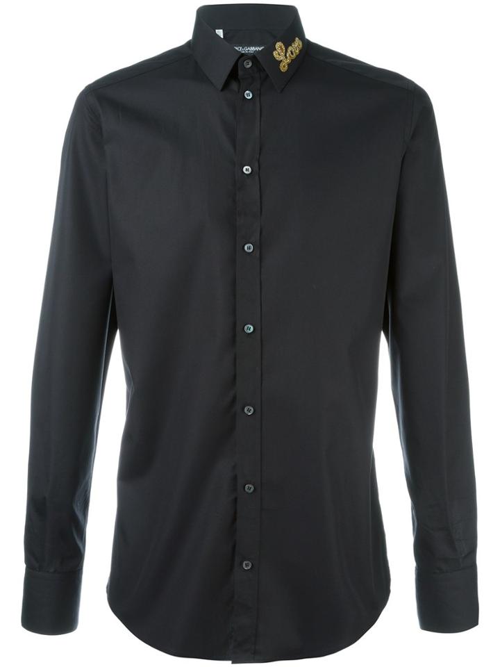 Dolce & Gabbana Love Patch Shirt - Black