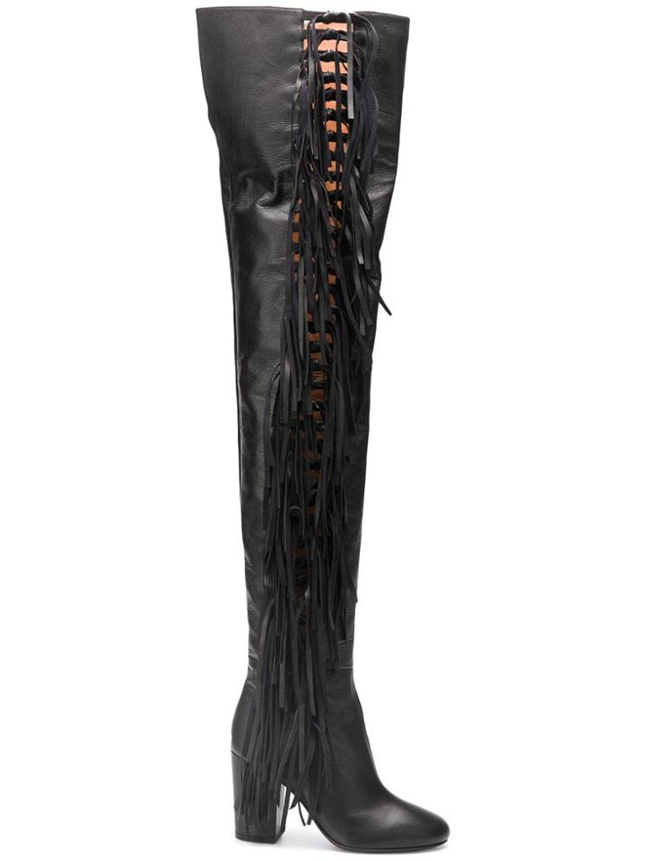 Laurence Dacade Tied Thigh High Boots - Black