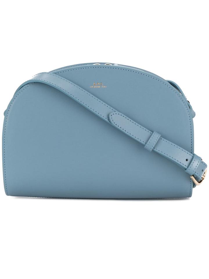 A.p.c. Logo Shoulder Bag - Blue