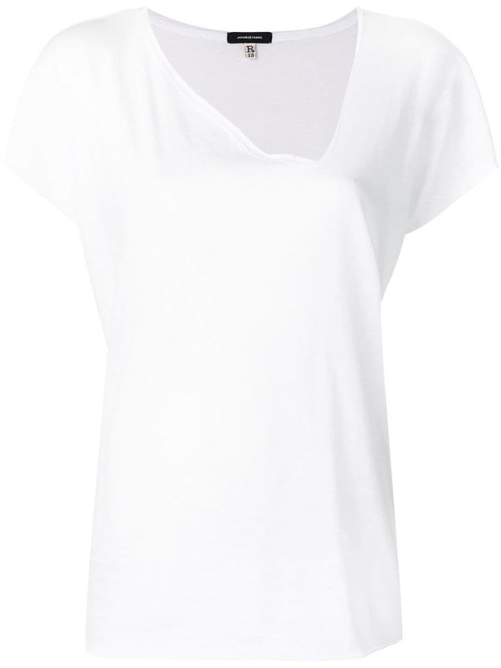 R13 Short-sleeve Fitted T-shirt - White