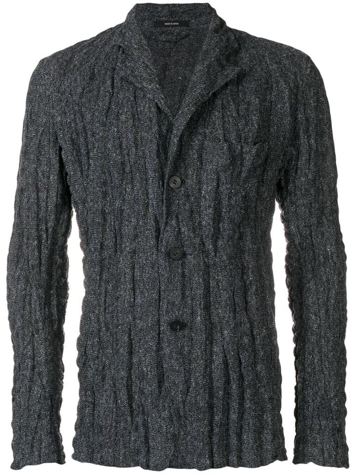 Issey Miyake Creased-effect Blazer - Grey