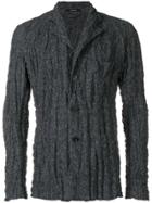 Issey Miyake Creased-effect Blazer - Grey
