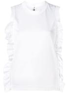 Comme Des Garçons Noir Kei Ninomiya Ruffled Top - White