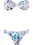 Brigitte Printed Bandeau Bikini Set, Women's, Size: Medium, Polyamide/spandex/elastane