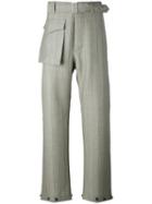Wide Leg Trousers - Men - Mohair/wool - 46, Nude/neutrals, Mohair/wool, Salvatore Ferragamo