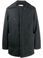 Namacheko Contrast Stitching Padded Jacket - Black