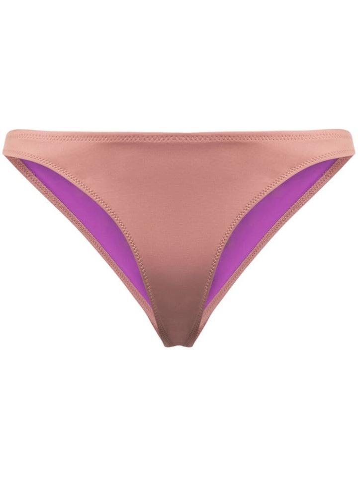Fleur Du Mal High Leg Bikini Bottoms - Pink