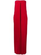 Valentino Draped Evening Dress - Red