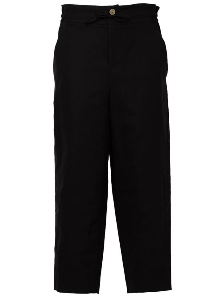 Digawel Cropped Trousers, Men's, Size: 1, Black, Cotton
