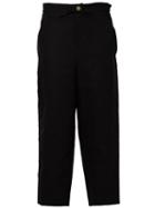 Digawel Cropped Trousers, Men's, Size: 1, Black, Cotton
