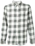 Rrl Checked Shirt, Men's, Size: M, Grey, Cotton/linen/flax