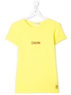 Calvin Klein Kids Logo T-shirt - Yellow