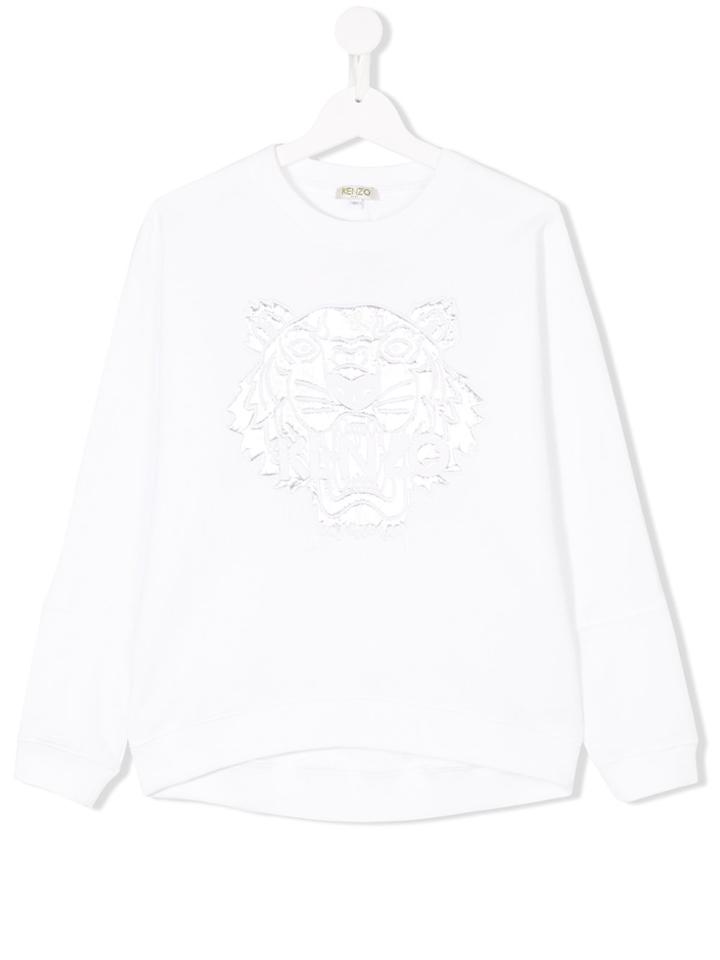 Kenzo Kids Teen Tiger Sweatshirt - White