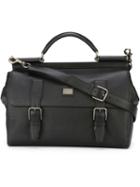 Dolce & Gabbana Sicily Travel Bag, Black, Calf Leather