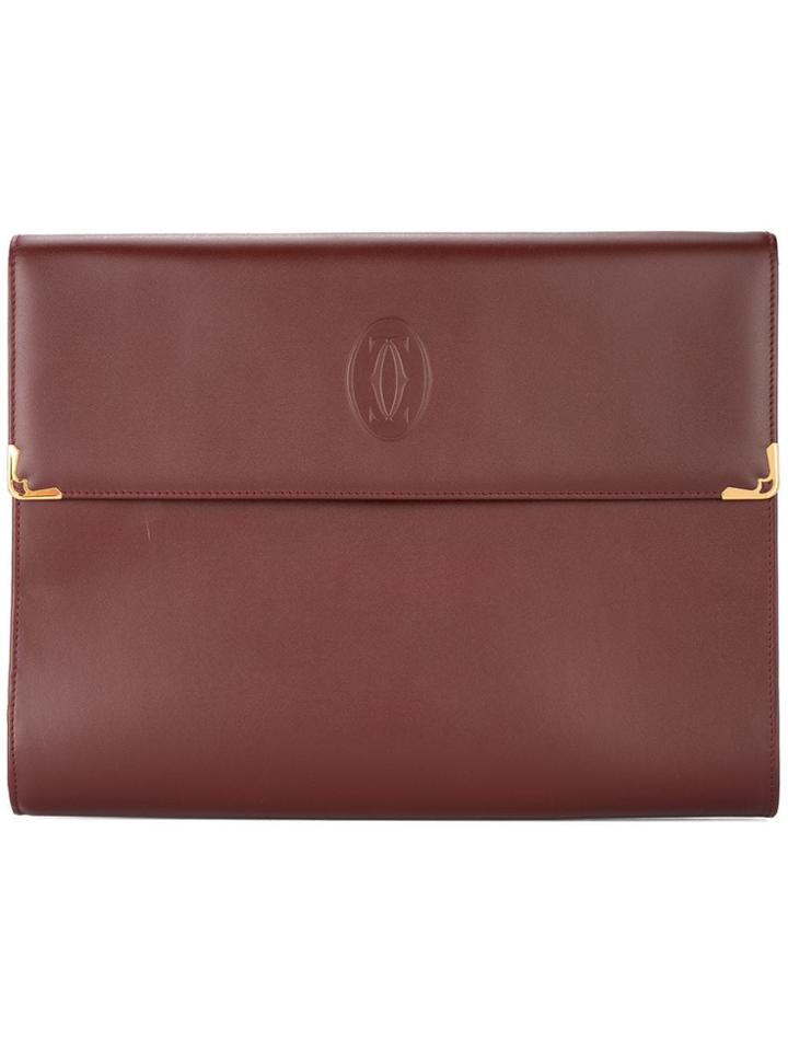 Cartier Vintage Clutch Hand Bag - Red
